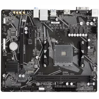 GIGABYTE A520M K V2 Motherboard - Unterstützt AMD Ryzen 5000 Serie AM4 CPUs, bis zu 5100MHz DDR4 (OC), PCIe Gen3 x4 M.2, GbE LAN, USB 3.2 Gen 1