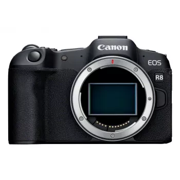 Canon EOS R8 + RF 24-50mm F4.5-6.3 IS STM Kit, 24.2 MP, 6000 x 4000 Pixel, CMOS, 4K Ultra HD, Touchscreen, Schwarz