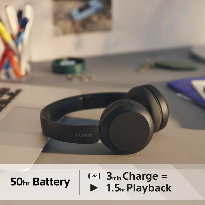 Sony WH-CH520 Headset Kabellos Kopfband Anrufe/Musik USB Type-C Bluetooth Schwarz
