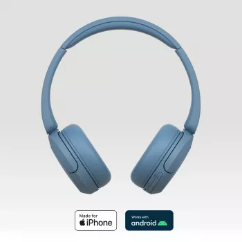 Sony WH-CH520 Kopfhörer Kabellos Bügel Headset Telefonate/Musik USB Typ-C Blau