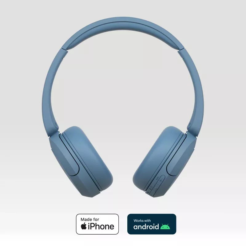 Sony WH-CH520 Kopfhörer Kabellos Bügel Headset Telefonate/Musik USB Typ-C Blau