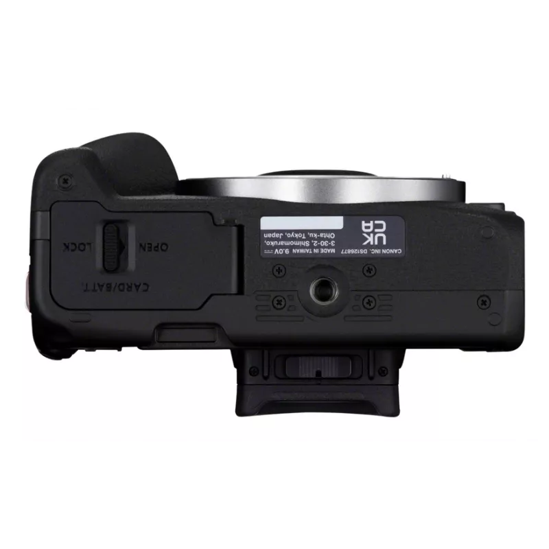 Canon EOS R50, Schwarz + RF-S 18-45mm F4.5-6.3 IS STM Kit, 24,2 MP, 6000 x 4000 Pixel, CMOS, 4K Ultra HD, Touchscreen, Schwarz