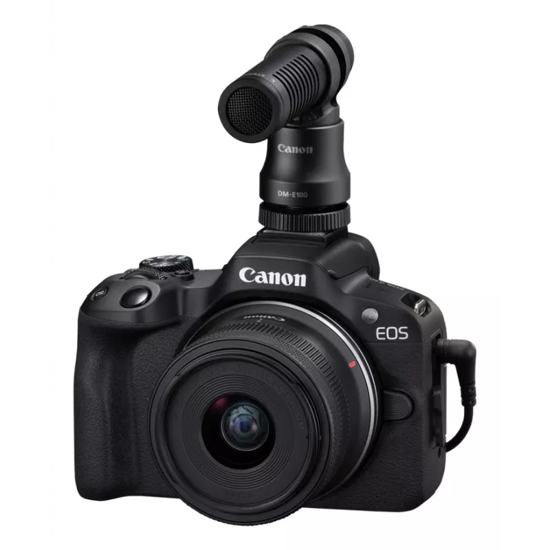 Canon EOS R50, Schwarz + RF-S 18-45mm F4.5-6.3 IS STM Kit, 24,2 MP, 6000 x 4000 Pixel, CMOS, 4K Ultra HD, Touchscreen, Schwarz