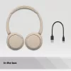 Sony WH-CH520 Kopfhörer Kabellos Bügel Telefonate/Musik USB Typ-C Bluetooth Ladeschale Creme