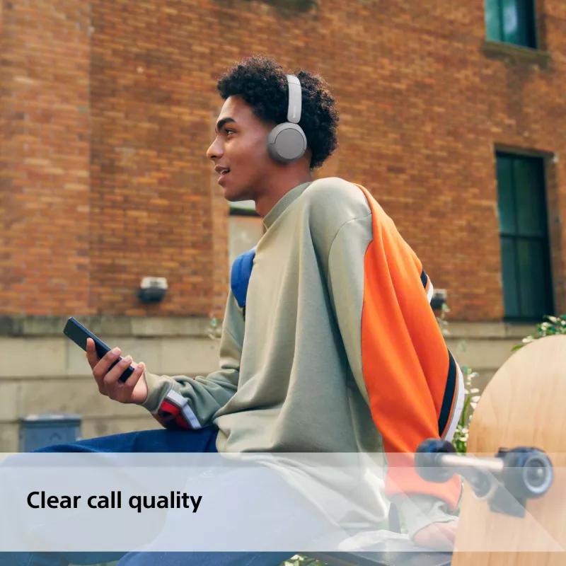 Sony WH-CH520 kabelloses On-Ear-Headset, Bluetooth 5.2, 50 Std. Wiedergabe, USB-C-Laden, weiß