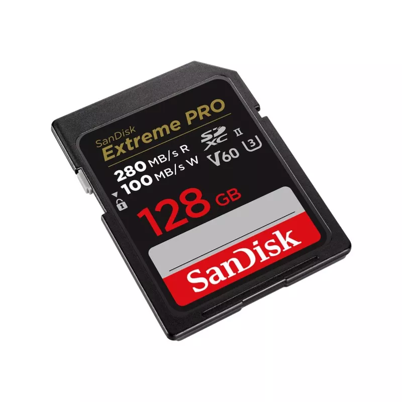 WESTERN DIGITAL SanDisk PRO 128GB V60 UHS-II SD-Karten 280/100MB/s V60 C10 UHS-II