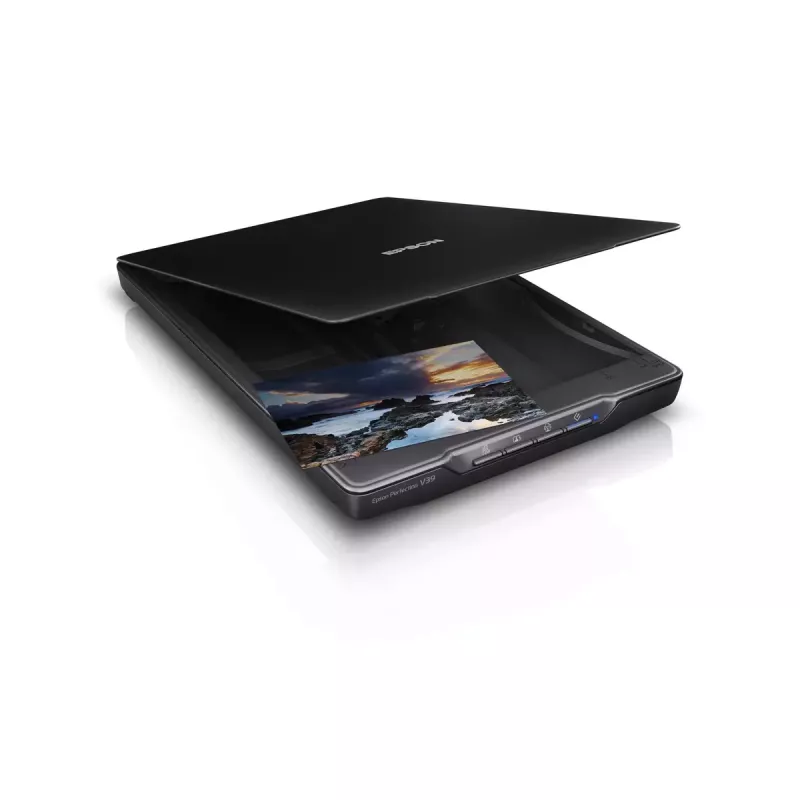 Flachbettscanner Epson Perfection V39II — A4, 4800 x 4800 DPI, CIS, USB-betrieben, Schwarz