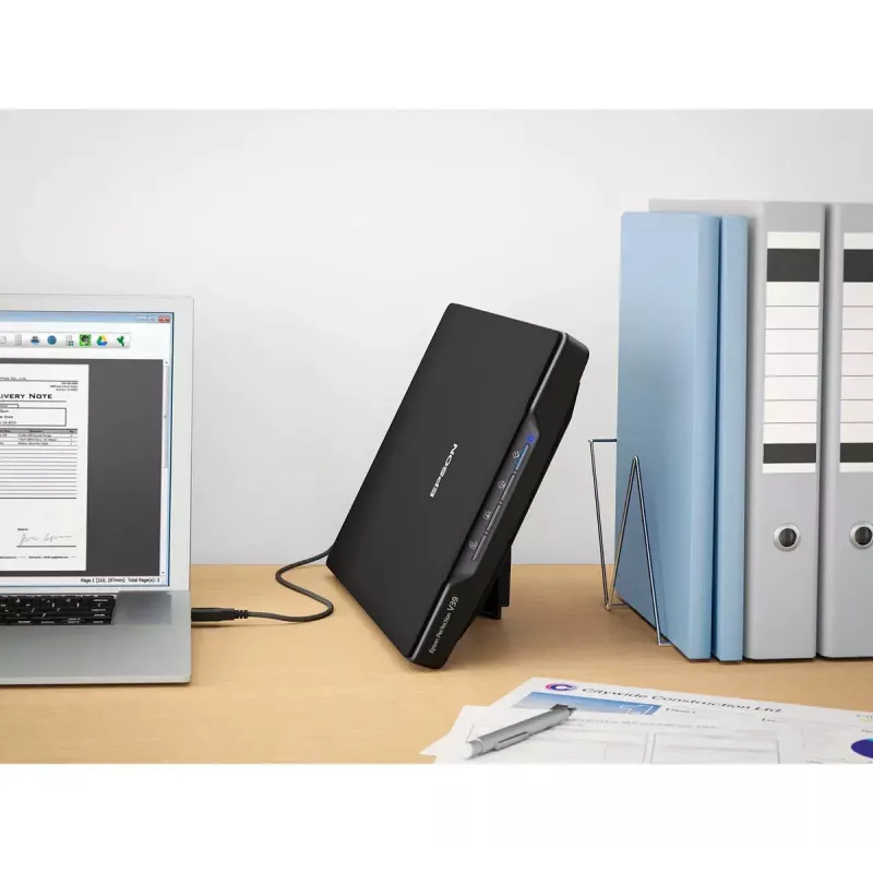 Flachbettscanner Epson Perfection V39II — A4, 4800 x 4800 DPI, CIS, USB-betrieben, Schwarz