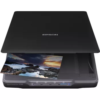 Flachbettscanner Epson Perfection V39II — A4, 4800 x 4800 DPI, CIS, USB-betrieben, Schwarz