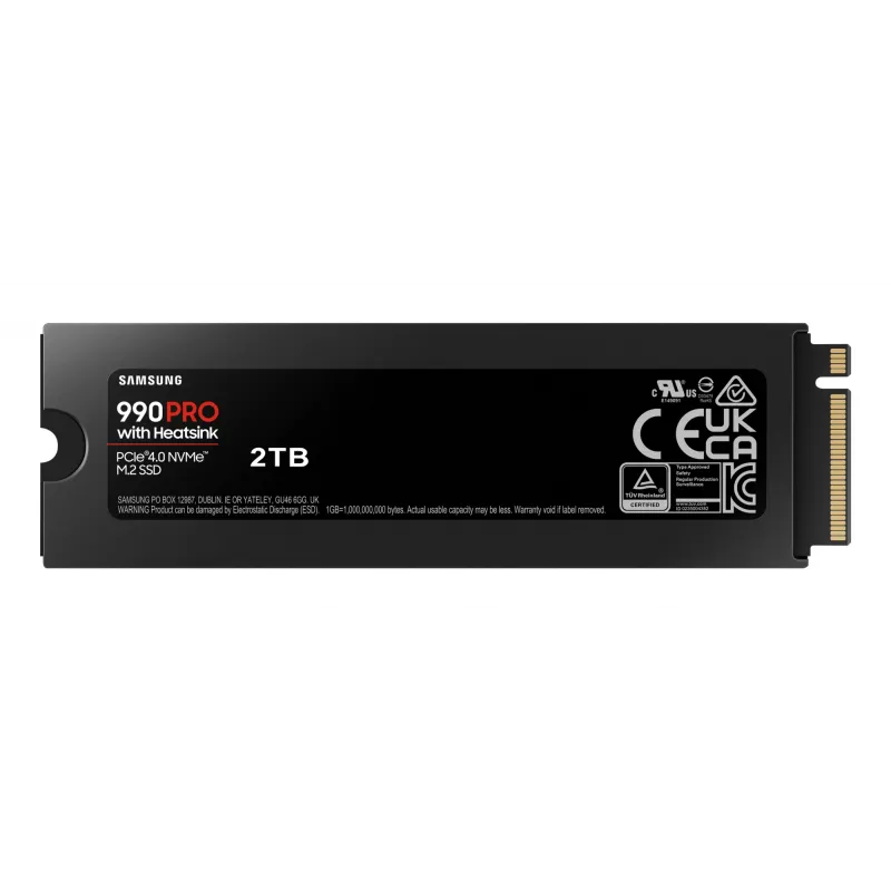 SSD-Laufwerk Samsung 990 PRO mit Heatsink 2000 GB M.2 2280 M.2 NVMe MZ-V9P2T0CW