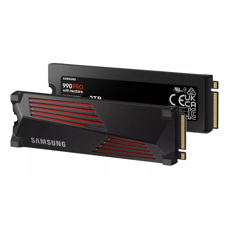 SSD-Laufwerk Samsung 990 PRO mit Heatsink 2000 GB M.2 2280 M.2 NVMe MZ-V9P2T0CW