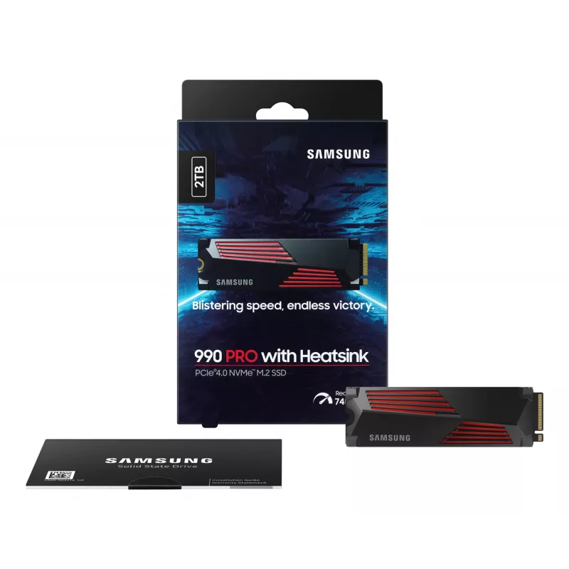 SSD-Laufwerk Samsung 990 PRO mit Heatsink 2000 GB M.2 2280 M.2 NVMe MZ-V9P2T0CW