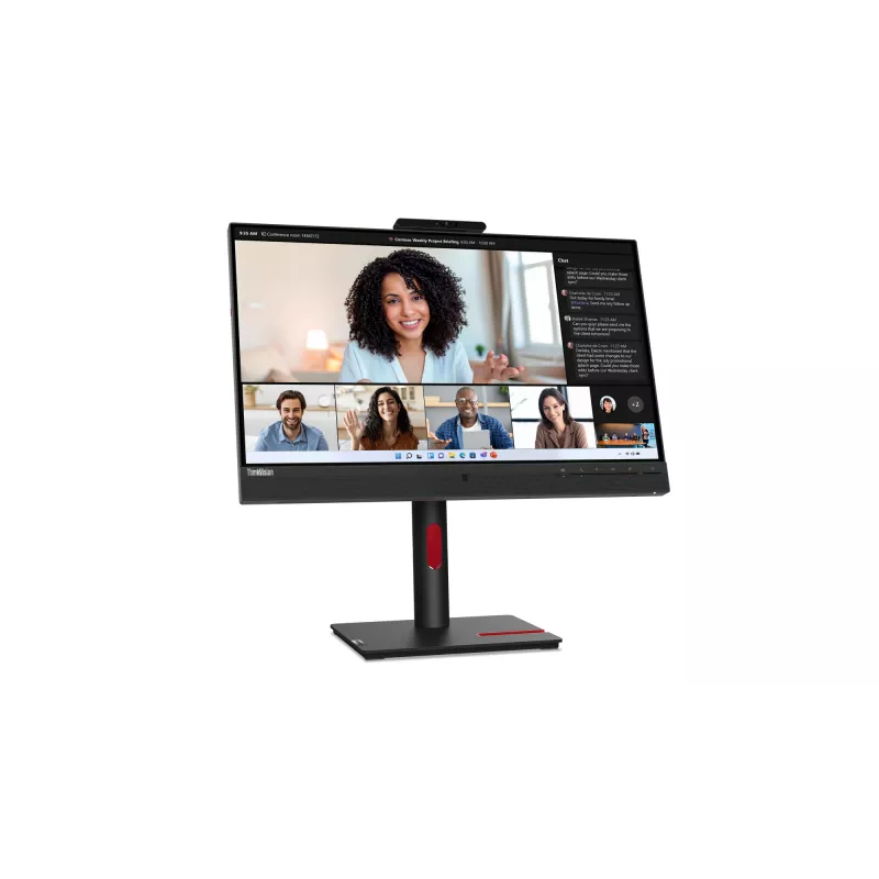 Lenovo ThinkVision T24mv-30 Monitor, 60,5 cm (23,8 Zoll), 1920 x 1080 Pixel, Full HD, LED, 6 ms, Schwarz