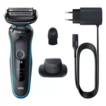 Braun Series 5 51-M1200s Herrenrasierer Folienrasierer Trimmer Schwarz, Blau
