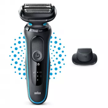 Braun Series 5 51-M1200s Herrenrasierer Folienrasierer Trimmer Schwarz, Blau