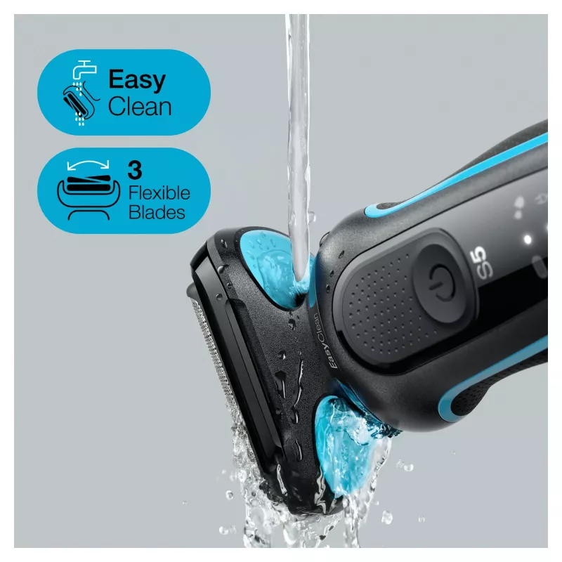 Braun Series 5 51-M1200s Herrenrasierer Folienrasierer Trimmer Schwarz, Blau