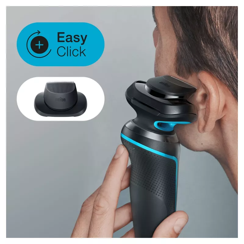 Braun Series 5 51-M1200s Herrenrasierer Folienrasierer Trimmer Schwarz, Blau