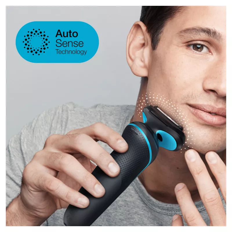Braun Series 5 51-M1200s Herrenrasierer Folienrasierer Trimmer Schwarz, Blau