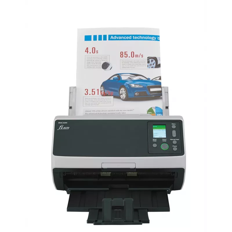 Ricoh fi-8170 ADF + Einzugsscanner 600 x 600 DPI A4 Schwarz, Grau