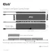 CLUB3D USB Gen1 Type-C Triple Display DP1.4 Alt mode Smart PD3.0 Charging Dock mit 100 Watt Netzteil