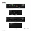 CLUB3D 3 auf 1 HDMI™ 8K60Hz/4K120Hz Switch, 7680 x 4320 Pixel, 8K Ultra HD, Schwarz