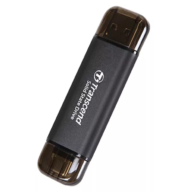 SSD Transcend 256 GB extern USB Typ-A auf Typ-C USB 3.2 Gen 2x2 ESD310C