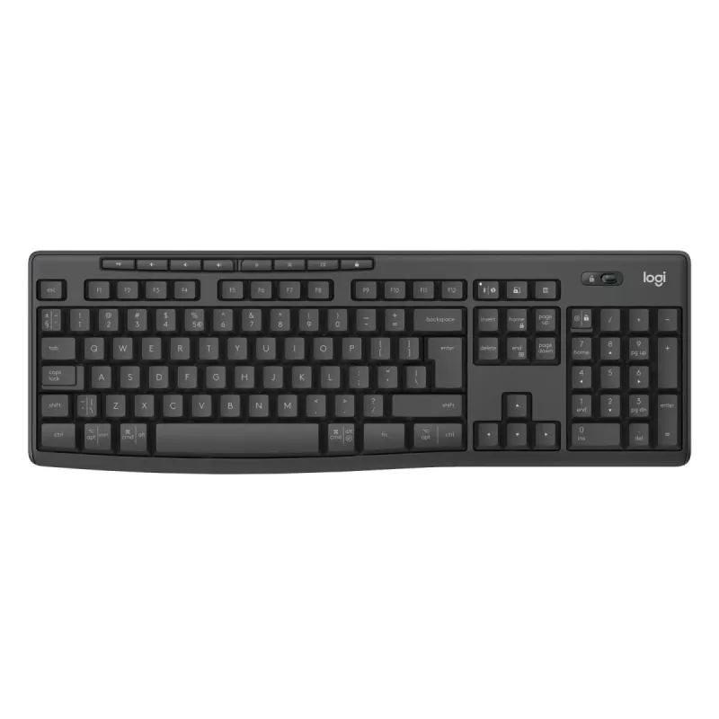 Tastatur- und Maus-Set Logitech MK370 Combo for Business — Full-Size QWERTY (US International), RF Wireless + Bluetooth, Graphit