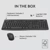 Tastatur- und Maus-Set Logitech MK370 Combo for Business — Full-Size QWERTY (US International), RF Wireless + Bluetooth, Graphit