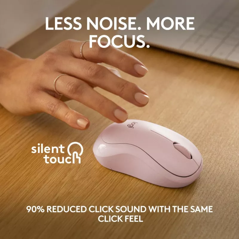 LOGITECH M240 Leise Maus - Bluetooth - Pink