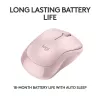 LOGITECH M240 Leise Maus - Bluetooth - Pink