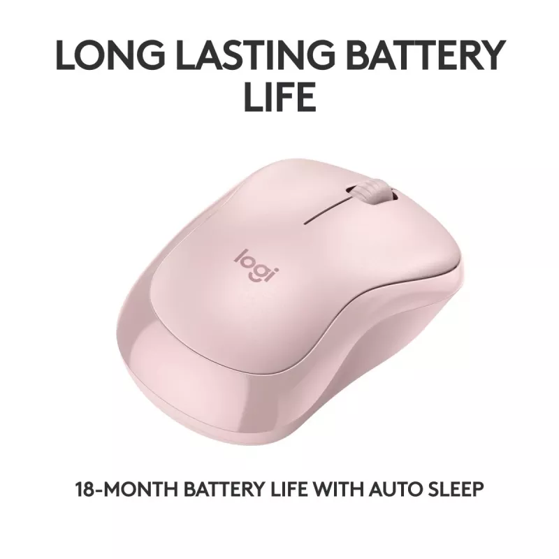 LOGITECH M240 Leise Maus - Bluetooth - Pink
