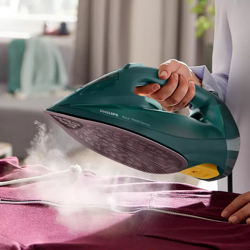 Philips 7000 series DST7050/70 Bügeleisen Dampfbügeleisen SteamGlide Elite Bügelsohle 2800 W Grün
