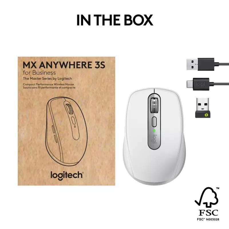 LOGITECH Mx Anywhere 3s For Business - Hellgrau - Emea28-935