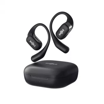 SHOKZ OpenFit Kopfhörer kabellos Ohrbügel Anrufe/Musik/Sport/Alltag Bluetooth Schwarz