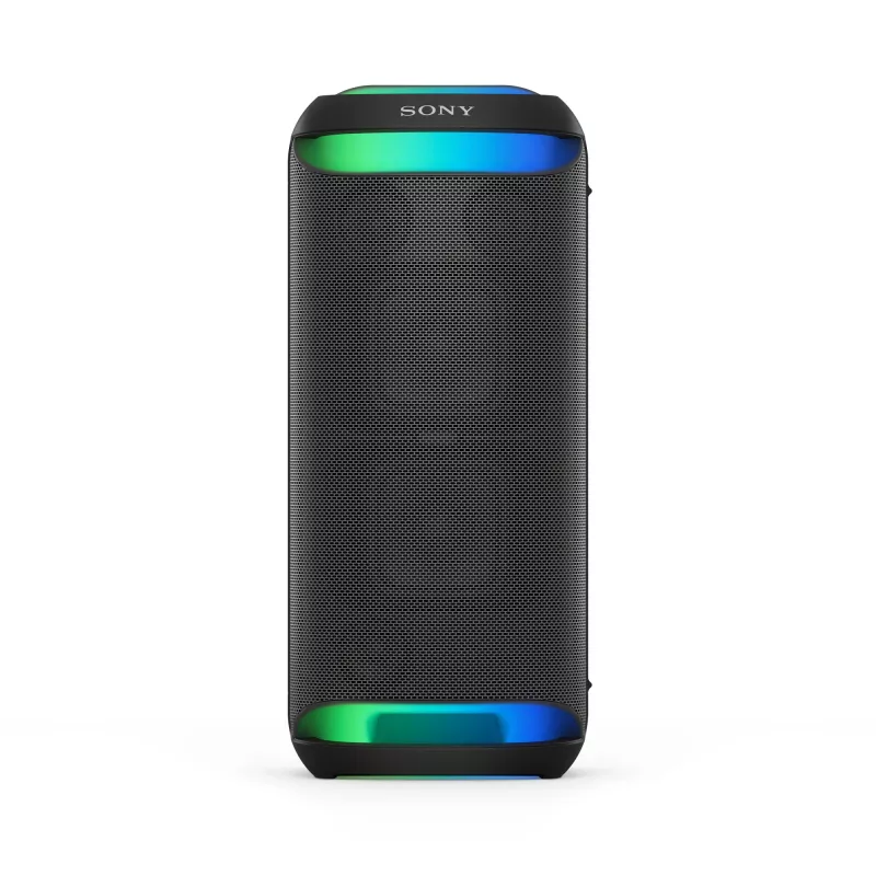 Sony SRS-XV800 - Kabelloser Party-Lautsprecher mit kraftvollem 360°-Sound und MEGA BASS - 25 Stunden Akkulaufzeit, tragbar, für Innen und Außen, Beleuchtung, Karaoke - Schwarz