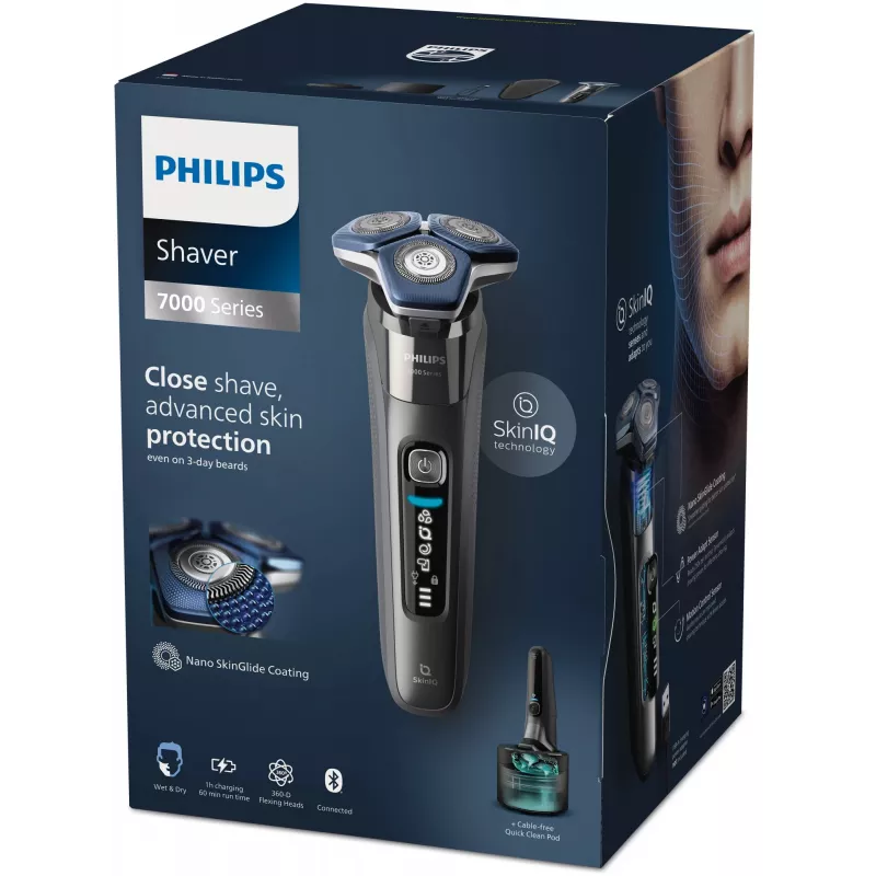 Elektrorasierer Philips SHAVER Series 7000 S7887/55 Nass und Trocken Chrom