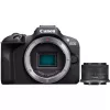 Canon EOS R100 + RF-S 18-45mm F4.5-6.3 IS STM Kit MILC 24,1 MP CMOS 6000 x 4000 Pixel Schwarz
