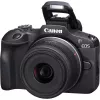 Canon EOS R100 + RF-S 18-45mm F4.5-6.3 IS STM Kit MILC 24,1 MP CMOS 6000 x 4000 Pixel Schwarz