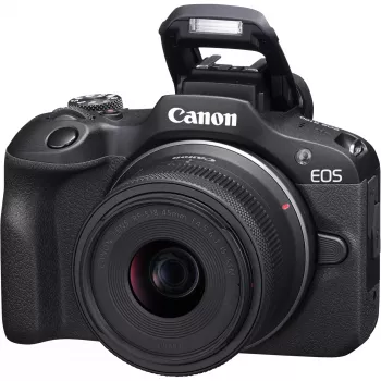 Canon EOS R100 + RF-S 18-45mm F4.5-6.3 IS STM Kit MILC 24,1 MP CMOS 6000 x 4000 Pixel Schwarz