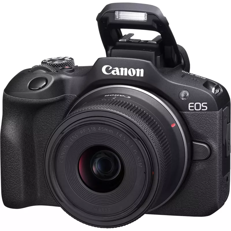 Canon EOS R100 + RF-S 18-45mm F4.5-6.3 IS STM Kit MILC 24,1 MP CMOS 6000 x 4000 Pixel Schwarz