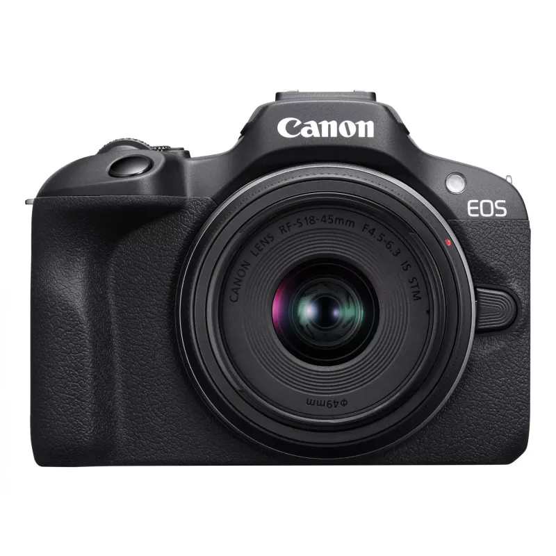 Canon EOS R100 + RF-S 18-45mm F4.5-6.3 IS STM Kit MILC 24,1 MP CMOS 6000 x 4000 Pixel Schwarz
