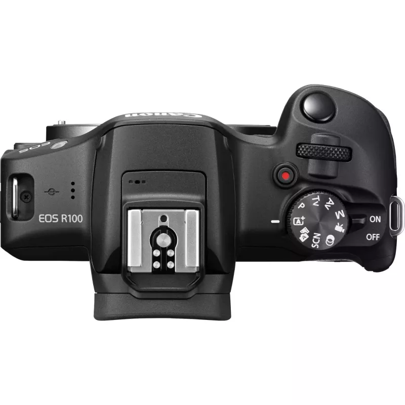 Canon EOS R100 + RF-S 18-45mm F4.5-6.3 IS STM + RF-S 55-200mm F5-7.1 IS STM Kit MILC 24.1 MP CMOS 6000 x 4000 Pixel Schwarz