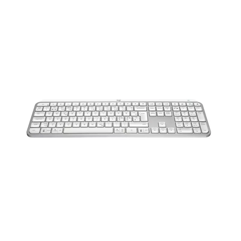 Logitech MX Keys S Tastatur Universal RF Wireless + Bluetooth QWERTY Dänisch Finnisch Norwegisch Schwedisch Aluminium Weiß