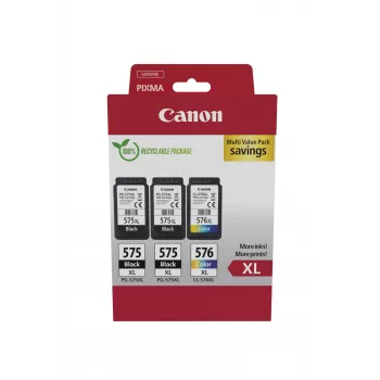 Canon 5437C004 Tintenpatrone 3 Stk. Original hohe (XL) Reichweite Schwarz, Cyan, Magenta, Gelb