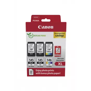 Canon 8286B015 Tintenpatrone 3 Stück Original High (XL) Yield Schwarz, Cyan, Magenta, Gelb