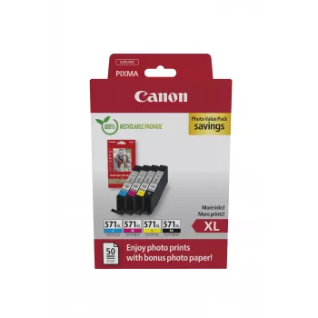 Canon 0332C006 Tintenpatrone 4 Stück Original High (XL) Yield Schwarz, Cyan, Magenta, Gelb