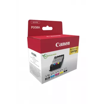 Canon 0372C006 Tintenpatrone 5 Stk. Original Schwarz, Cyan, Magenta, Gelb