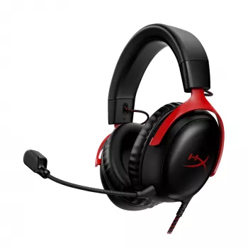 HyperX Cloud III - Gaming-Headset (Schwarz/Rot)