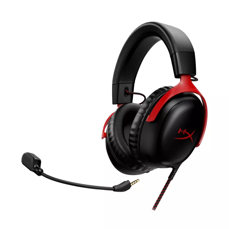 HyperX Cloud III - Gaming-Headset (Schwarz/Rot)