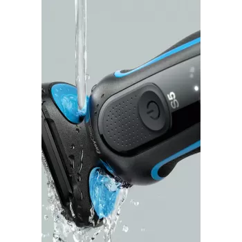 Braun 51-B1000s Folienrasierer Schwarz, Blau